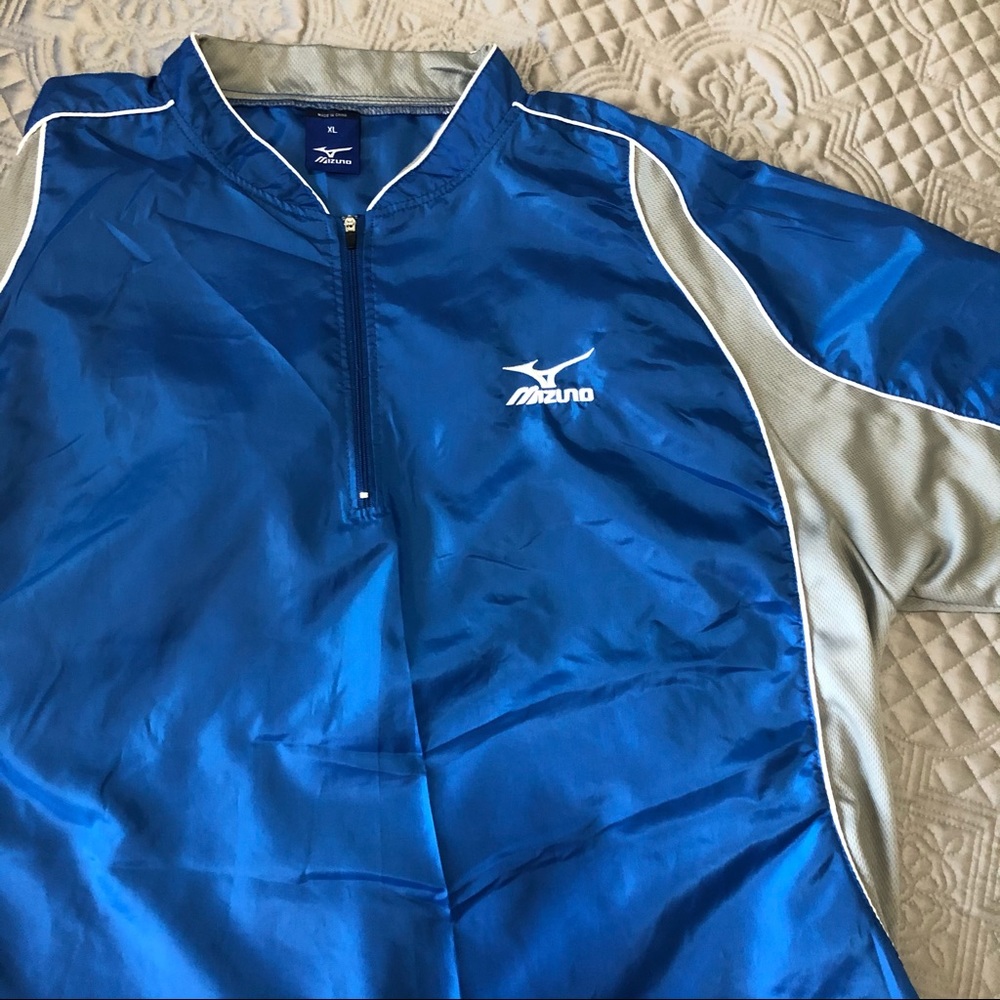Blue XL Mizuno Shortsleeve Windbreaker